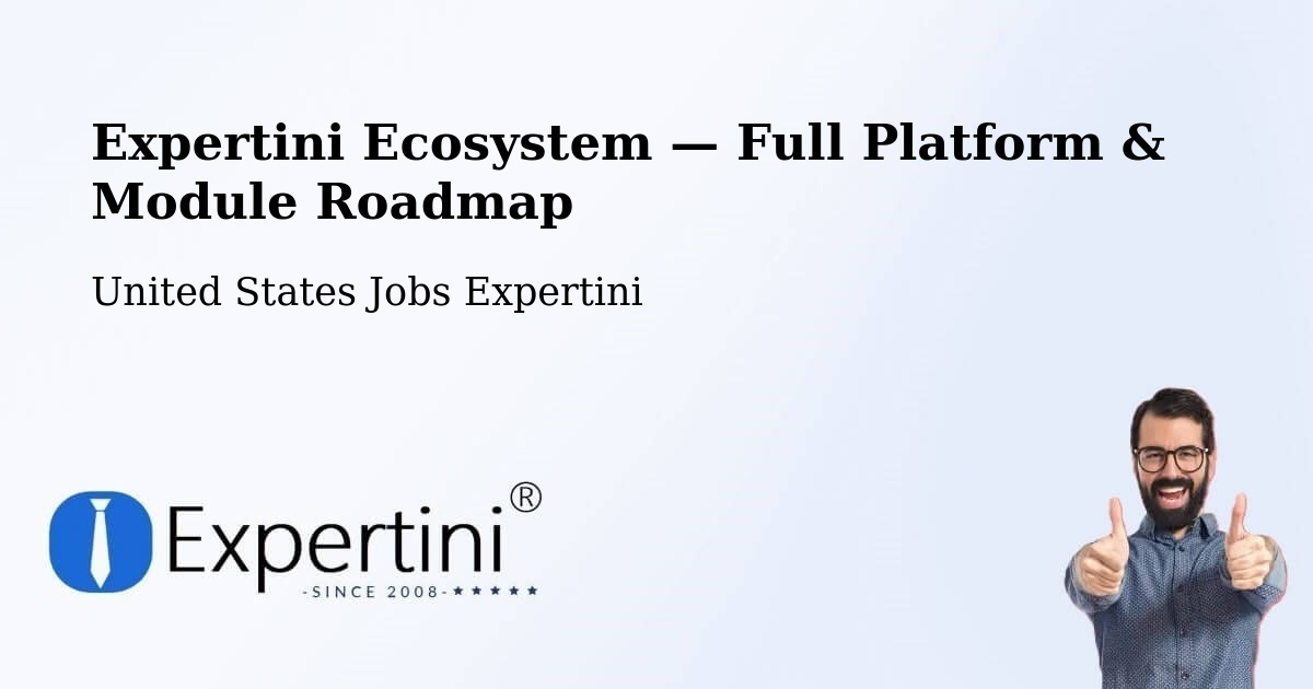 Expertini Ecosystem — Full Platform & Module Roadmap – Steinhatchee